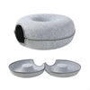 Felt Tunnel Round Cat Bed Hideout