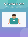 A Nurse's Day: My Journey as a Rehabilitation Nurse - colorful book cover