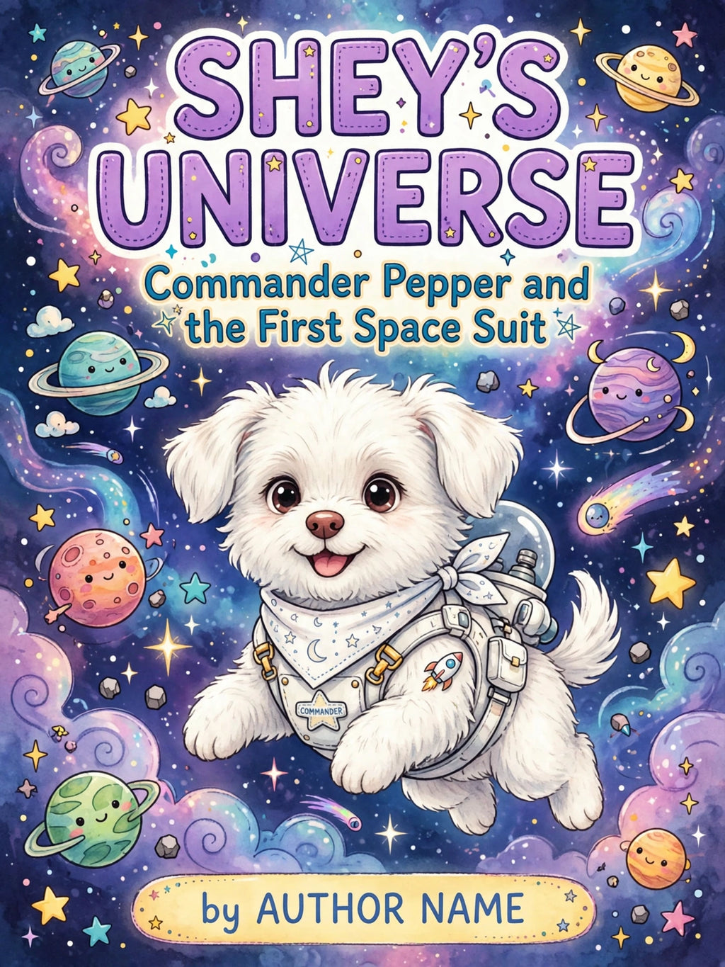 Commander Pepper and the First Space Suit - book cover