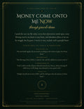Money Come Onto Me Now — Grace & Divine Declaration Card