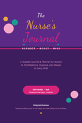 The Nurse's Journal — Reflect. Reset. Rise. — 120-page guided journal cover