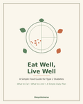 Eat Well, Live Well - A Simple Food Guide for Type 2 Diabetes, book cover