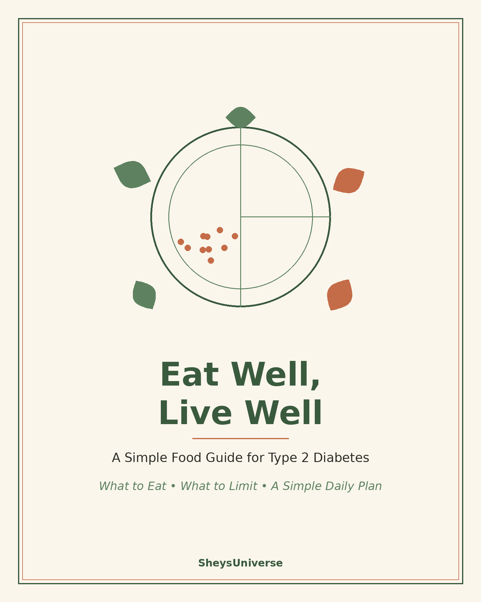 Eat Well, Live Well - A Simple Food Guide for Type 2 Diabetes, book cover