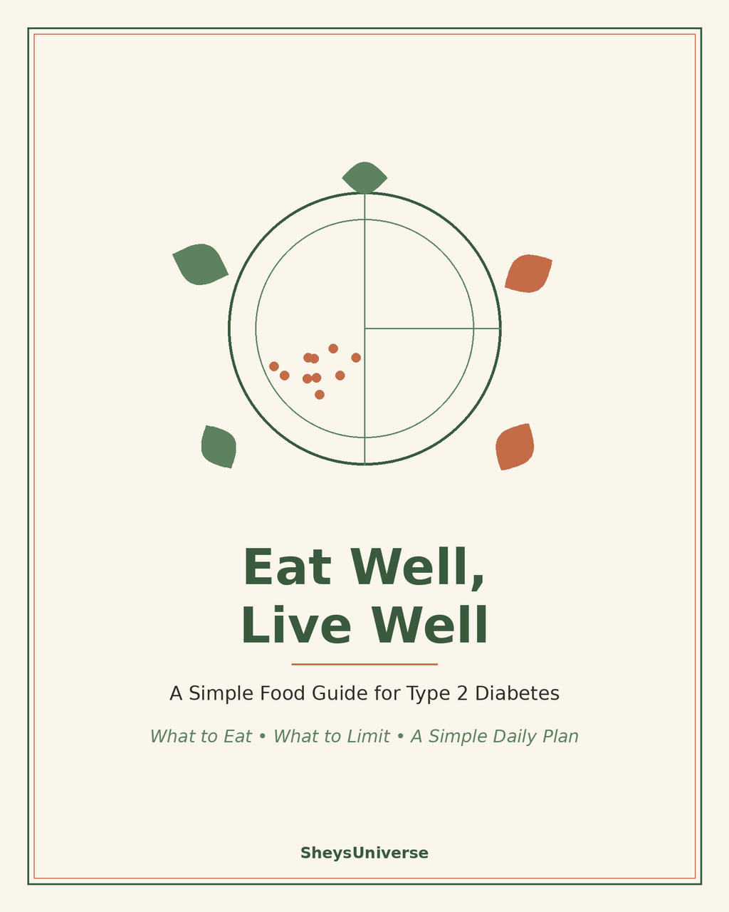 Eat Well, Live Well - A Simple Food Guide for Type 2 Diabetes, book cover