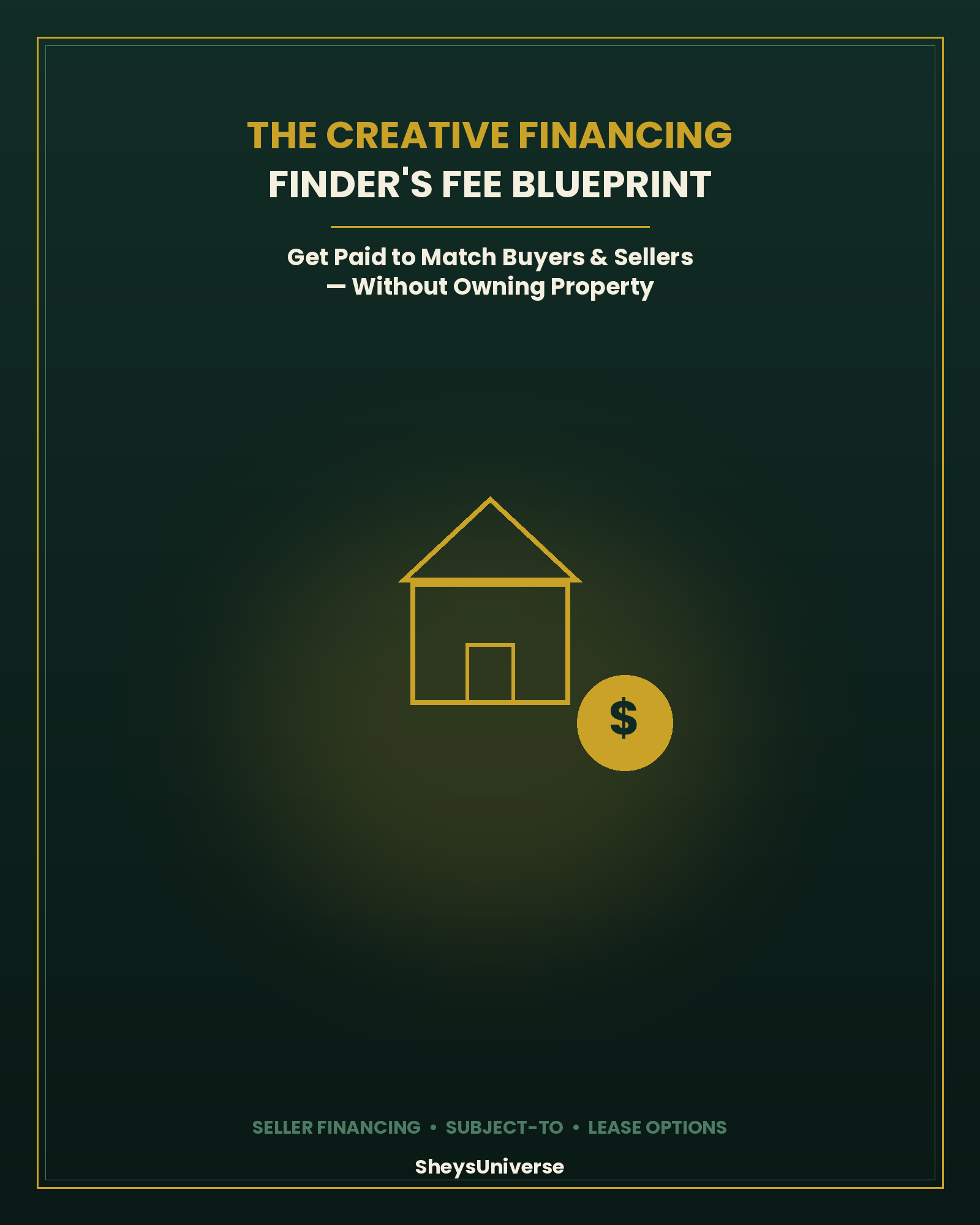 The Creative Financing Finder's Fee Blueprint cover
