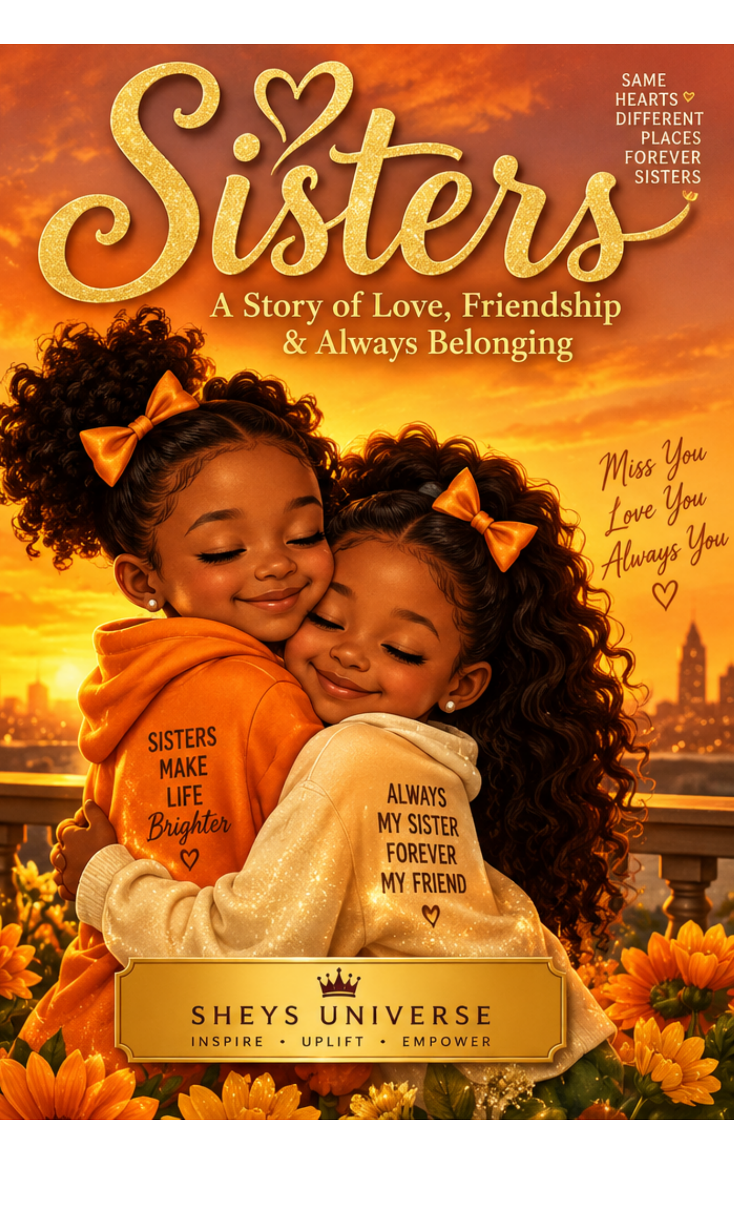 Sisters — A Story of Love, Friendship & Always Belonging, SheysUniverse printable e-book cover