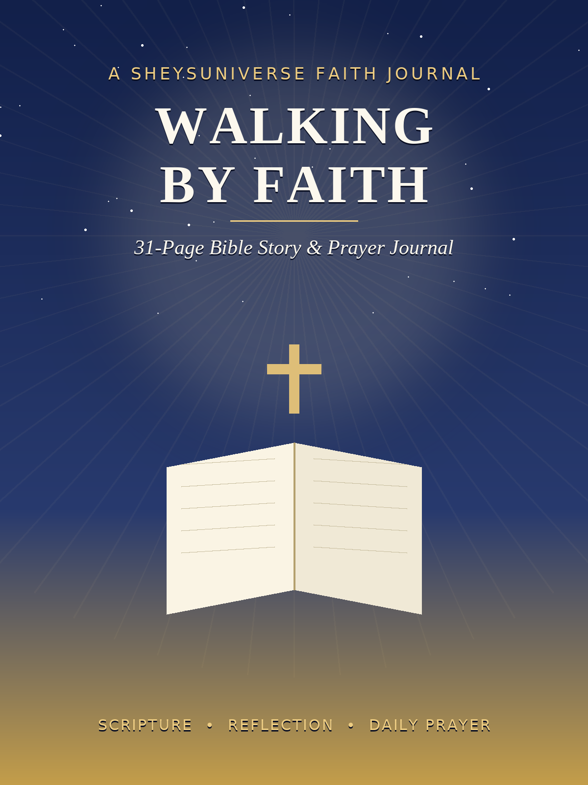 Walking by Faith — 31-Page Bible Story & Prayer Journal cover