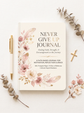 Never Give Up Journal cover